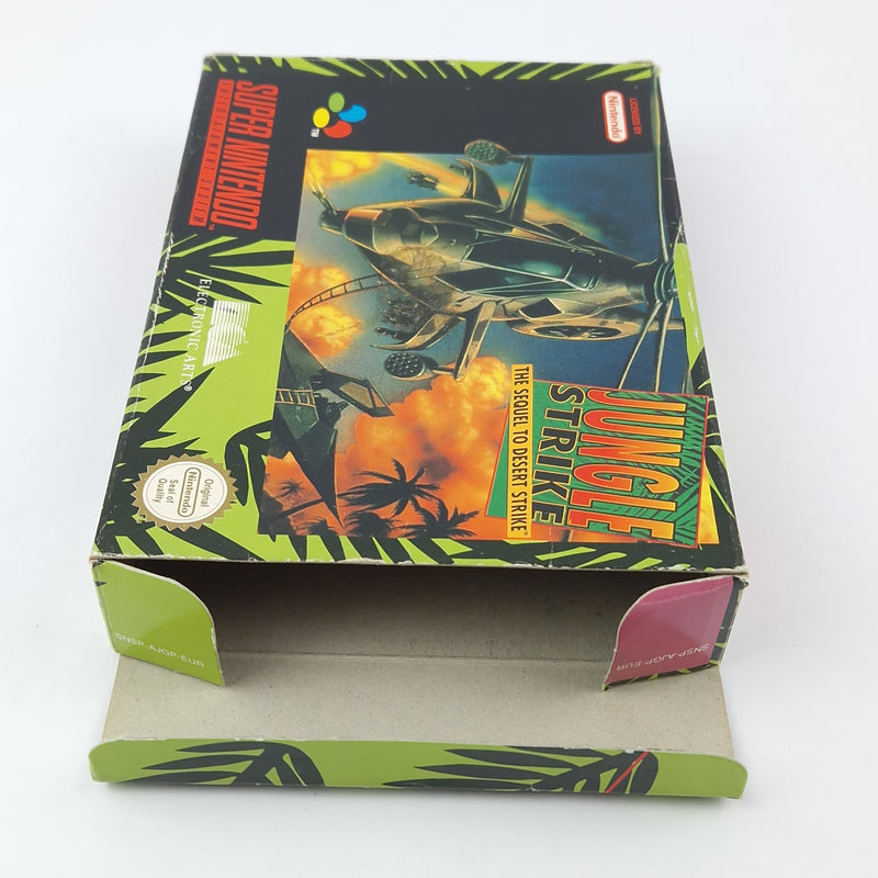 Super Nintendo Spiel : Jungle Strike The Sequel to Desert Strike - SNES OVP PAL