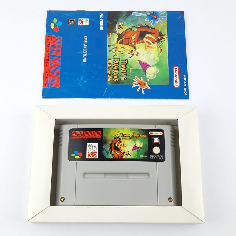Super Nintendo game: Disney's Timon &amp; Pumbaa's game collection - SNES OVP PAL