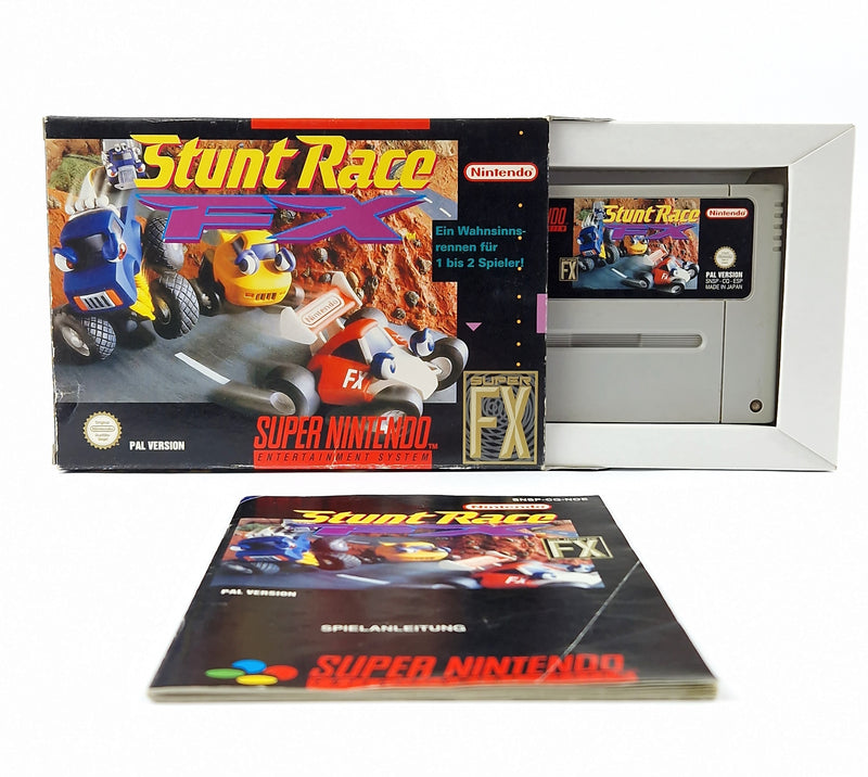 Super Nintendo Game: Stunt Race FX - OVP Instructions Module | SNES Pal Game