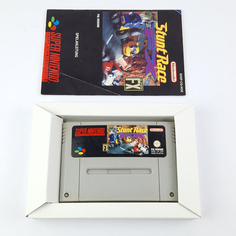 Super Nintendo Game: Stunt Race FX - OVP Instructions Module | SNES Pal Game
