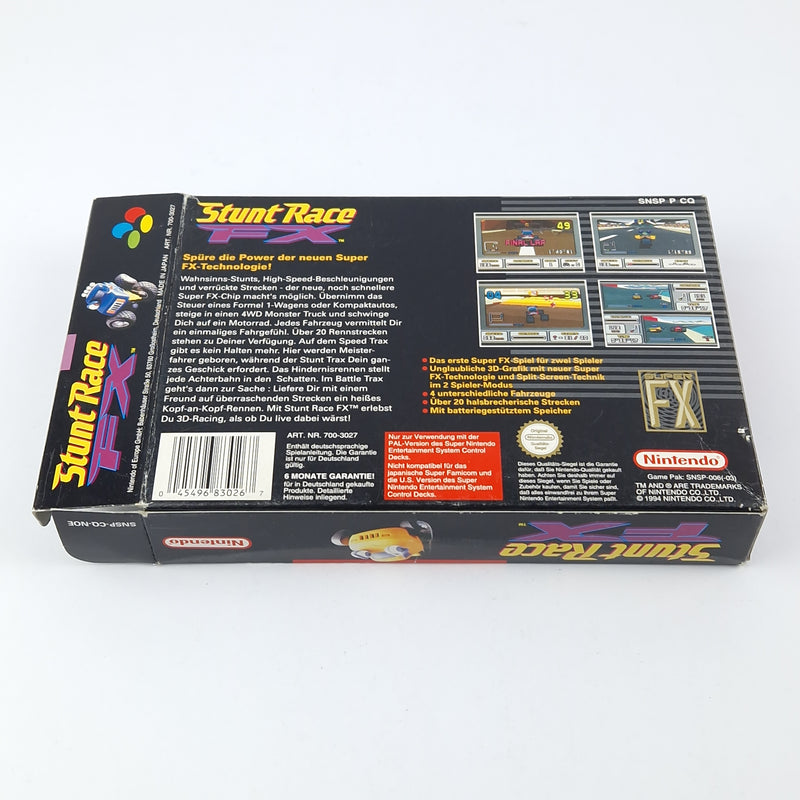 Super Nintendo Game: Stunt Race FX - OVP Instructions Module | SNES Pal Game