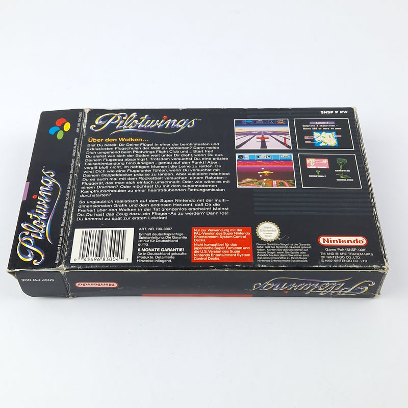 Super Nintendo Spiel : Pilotwings - OVP Anleitung Modul | SNES Pal Game
