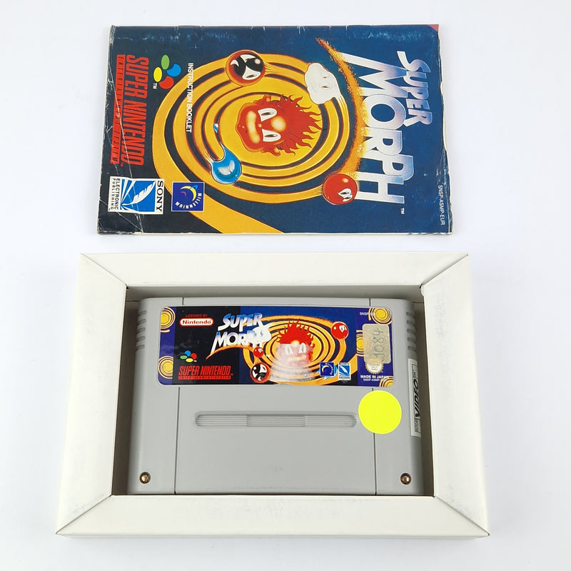 Super Nintendo Spiel : Super Morph - OVP Anleitung Modul | SNES Pal Game
