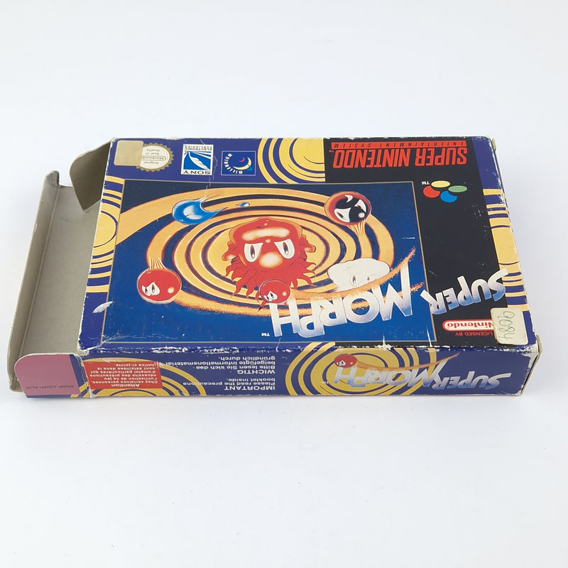 Super Nintendo Spiel : Super Morph - OVP Anleitung Modul | SNES Pal Game
