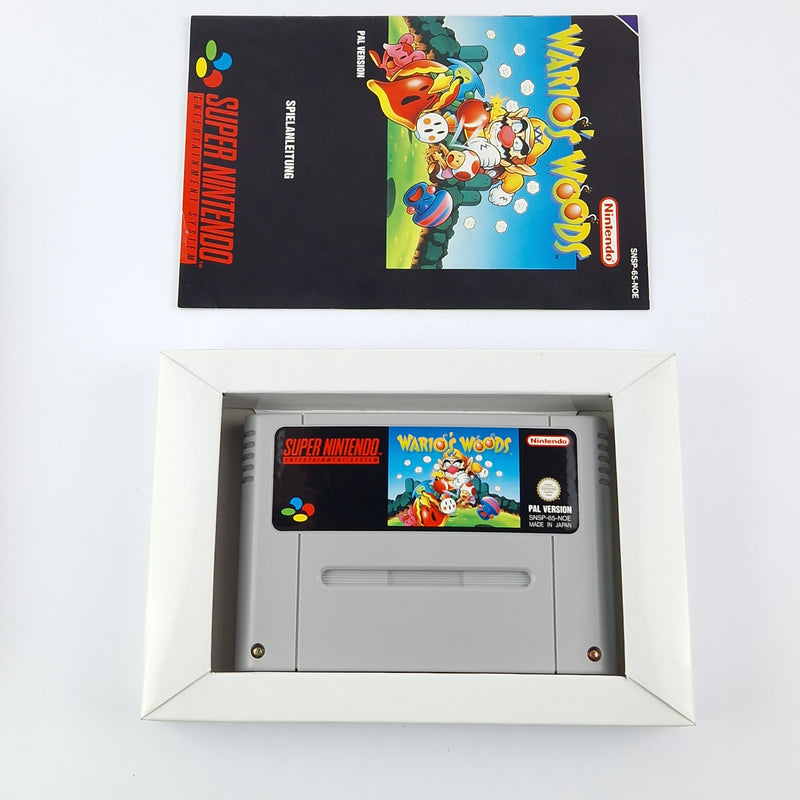 Super Nintendo Spiel : Wario´s Woods - OVP Anleitung Modul | SNES Pal Game