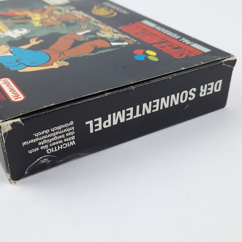 Super Nintendo Spiel : Tim & Struppi Der Sonnentempel - OVP Anleitung Modul SNES