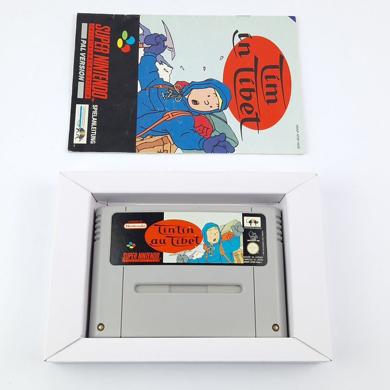 Super Nintendo Spiel : Tim in Tibet - OVP Anleitung Modul | SNES Pal Game