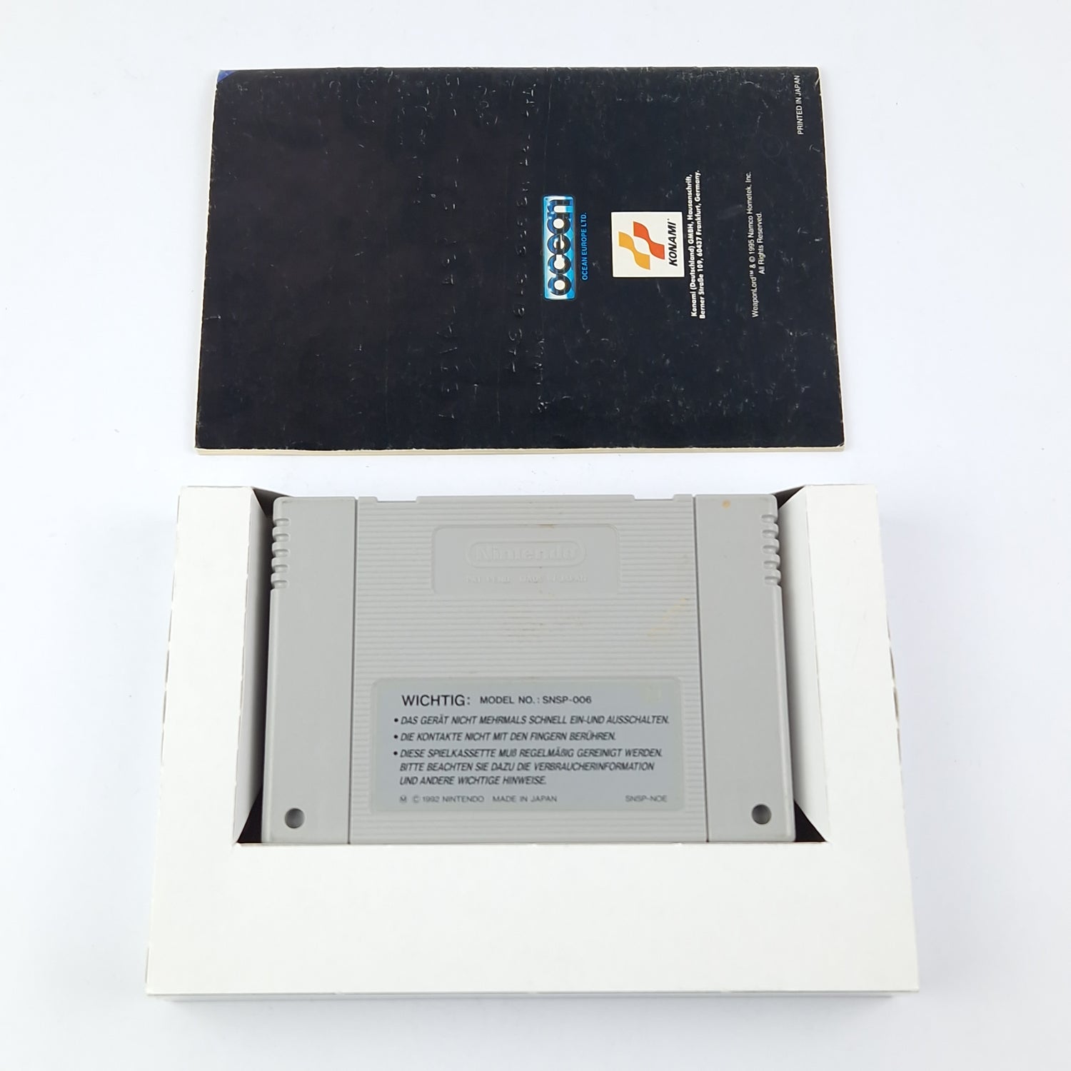 Super Nintendo Spiel : Weaponlord - OVP Anleitung Modul | SNES Pal Game
