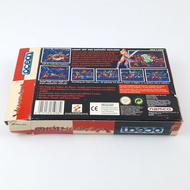 Super Nintendo Spiel : Weaponlord - OVP Anleitung Modul | SNES Pal Game