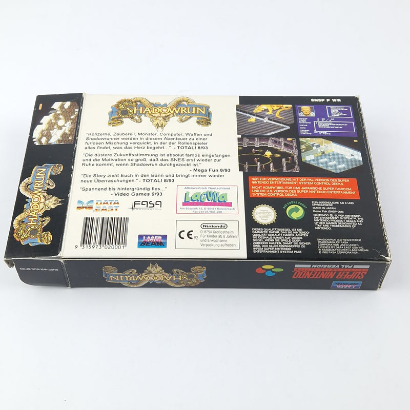 Super Nintendo Game: Shadowrun - OVP Instructions Module | SNES Pal Game