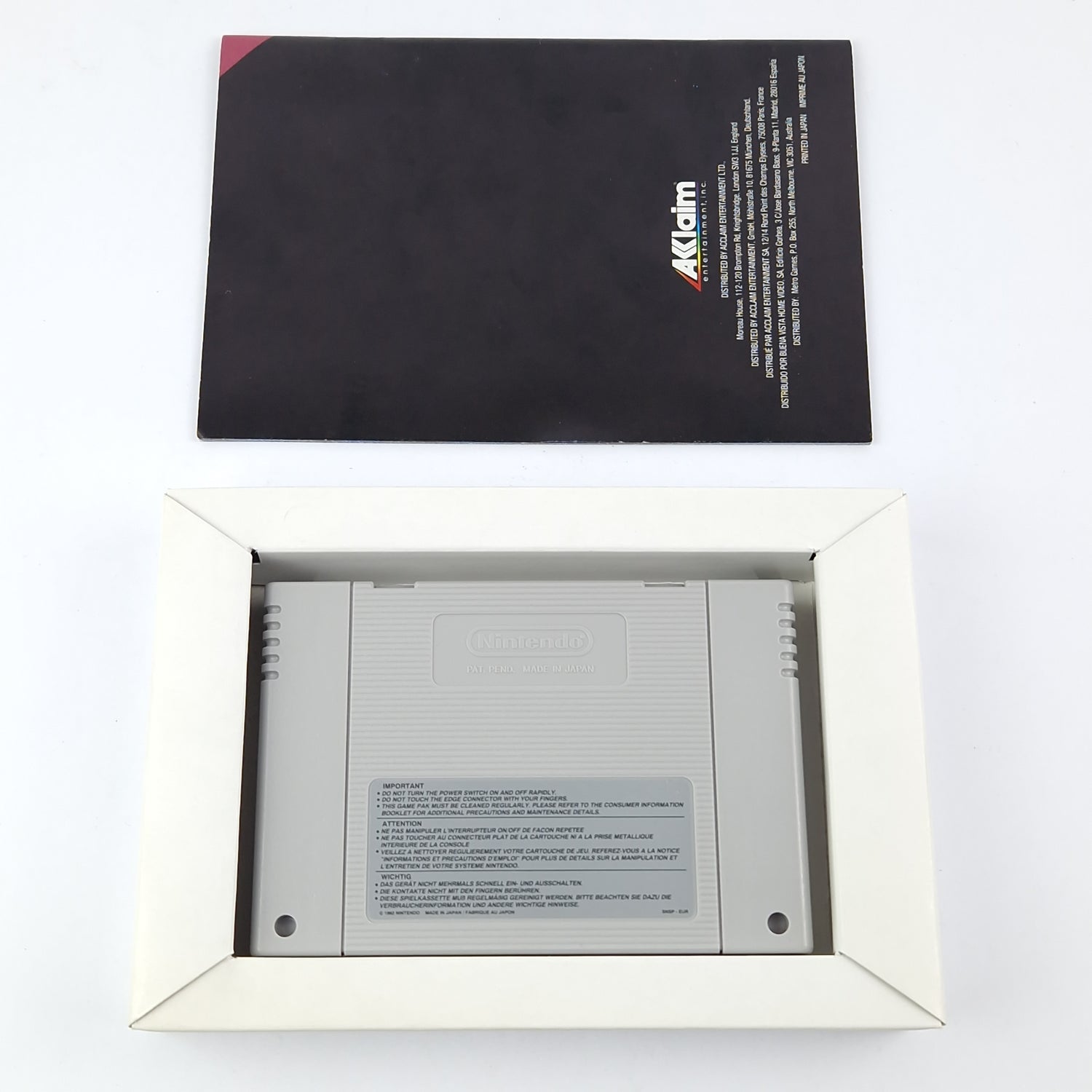 Super Nintendo game: Rise of the Robots - OVP instructions module | SNES Pal Game