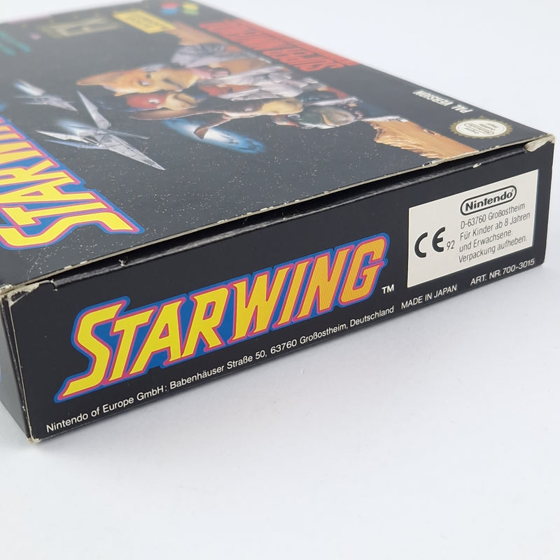 Super Nintendo Spiel : Starwing - OVP Anleitung Modul | SNES Pal Game