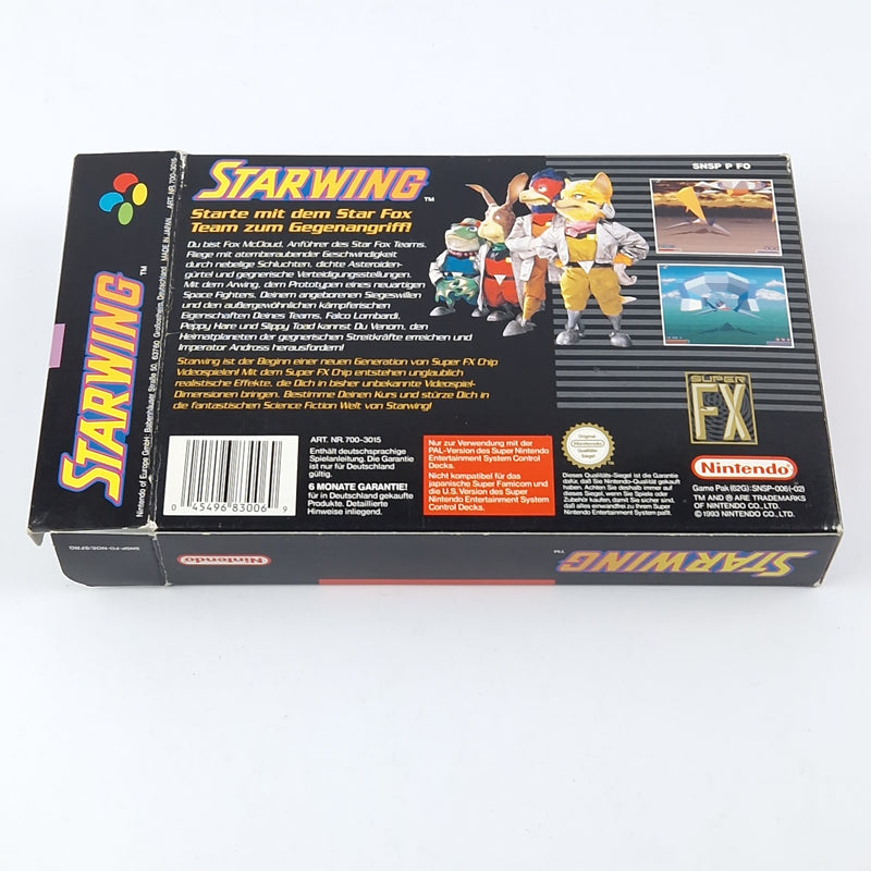 Super Nintendo game: Starwing - original packaging instructions module | SNES Pal Game