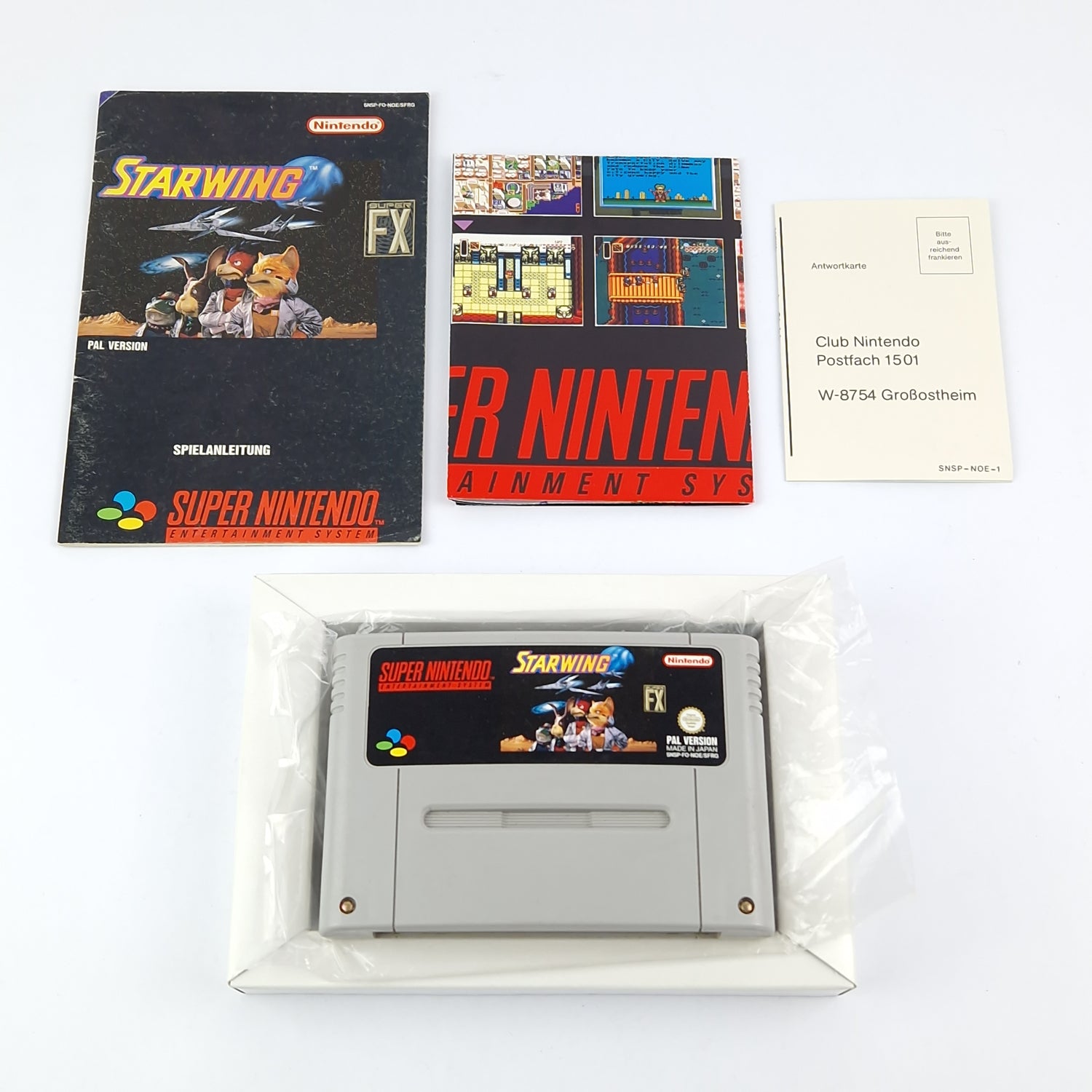Super Nintendo game: Starwing - original packaging instructions module | SNES Pal Game