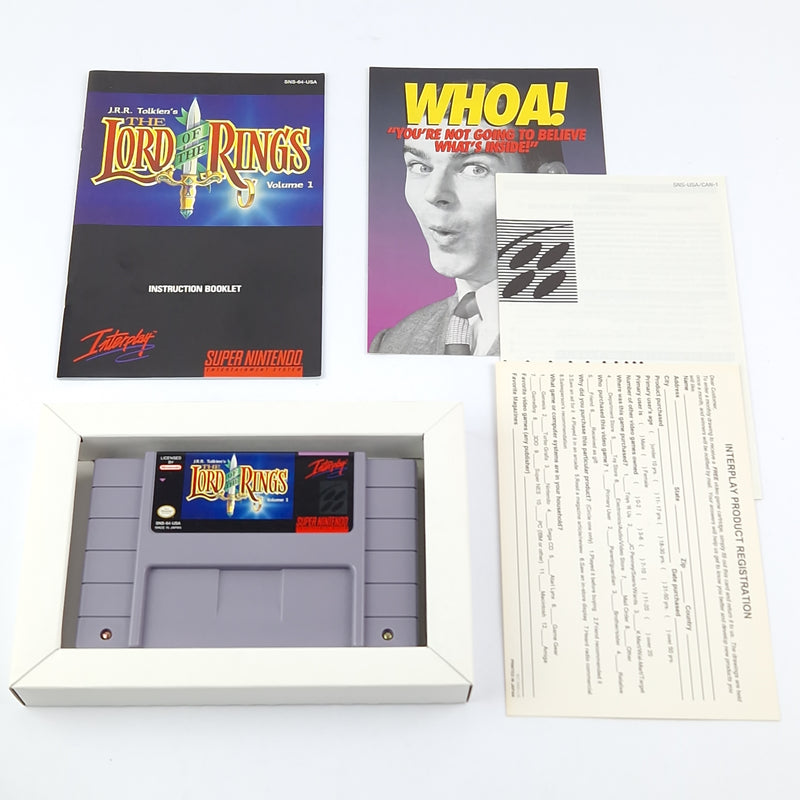 Super Nintendo Spiel : The Lord of The Rings Volume 1 - OVP NTSC-U/C USA SNES