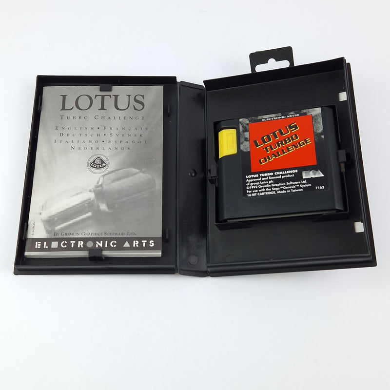 Sega Mega Drive game: Lotus Turbo Challenge - OVP instructions module PAL