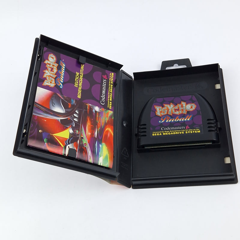 Sega Mega Drive Game: Psycho Pinball - Original Packaging Instructions Module Cartridge PAL