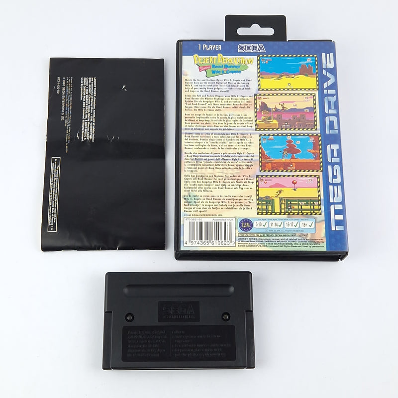 Sega Mega Drive Game: Desert Demolition - OVP Instructions Module | Pal Game