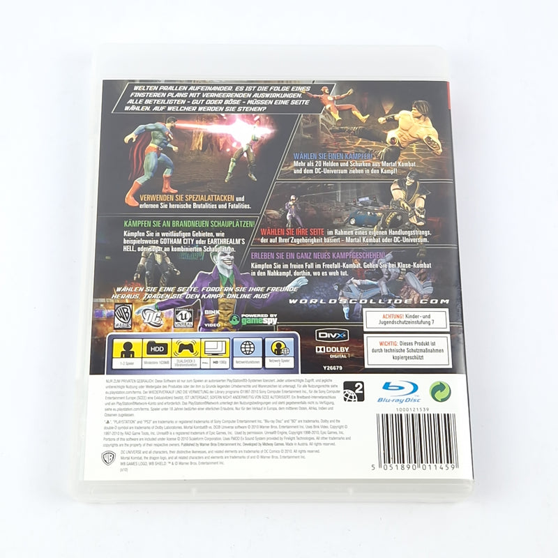Playstation 3 Spiel : Mortal Kombat VS DC Universe - OVP Anleitung CD - SONY PS3