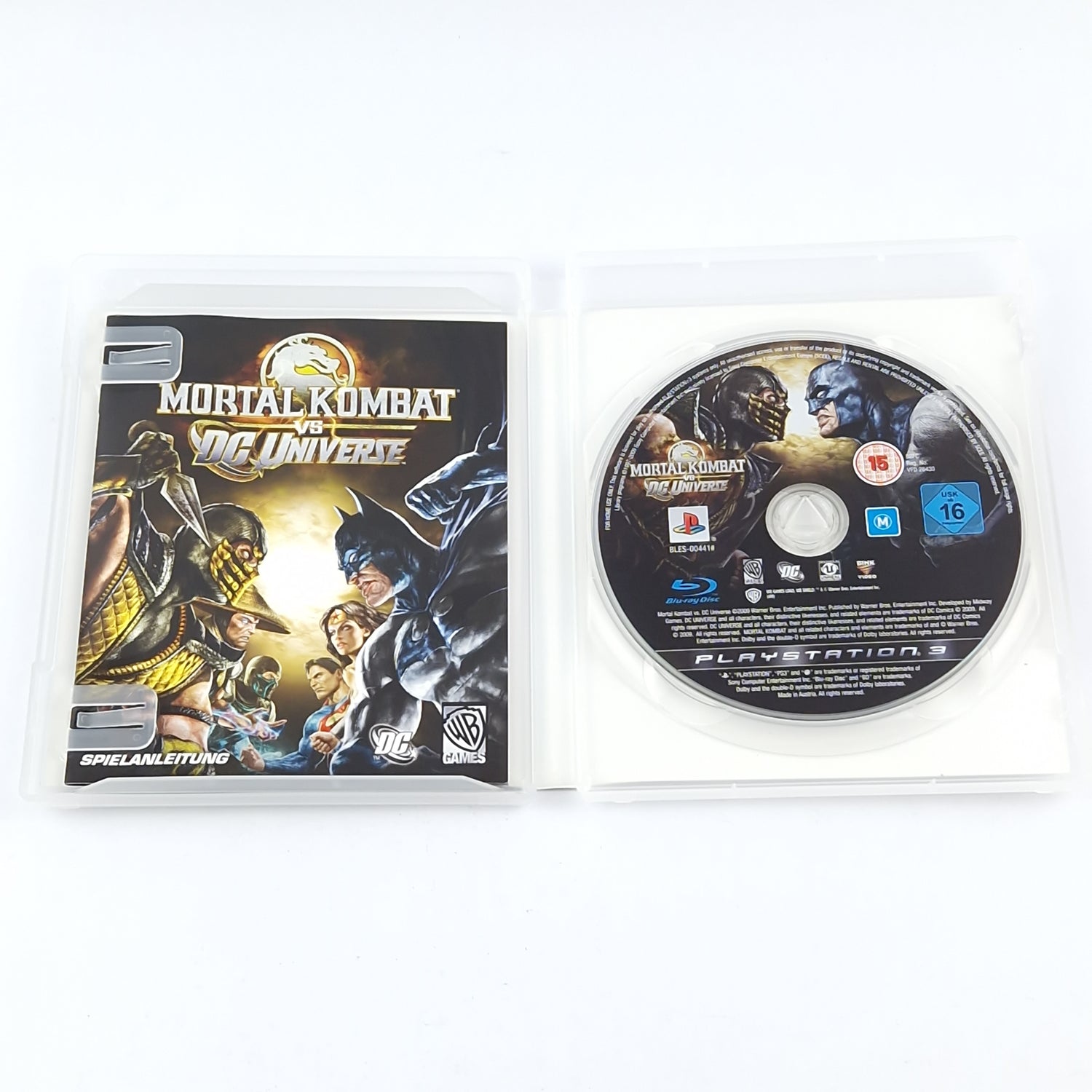 Playstation 3 Spiel : Mortal Kombat VS DC Universe - OVP Anleitung CD - SONY PS3