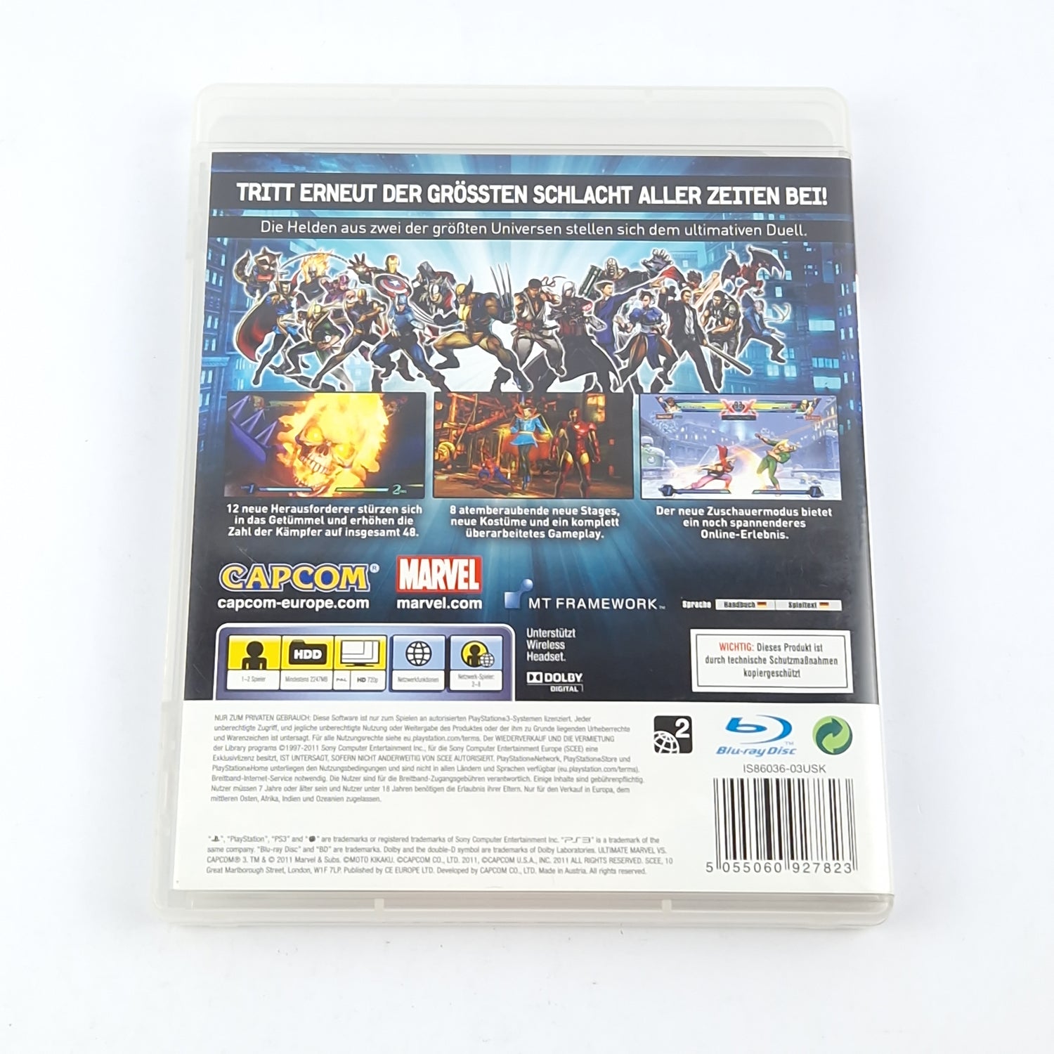 Playstation 3 Game: Ultimate Marvel VS. Capcom 3 - OVP SONY PS3