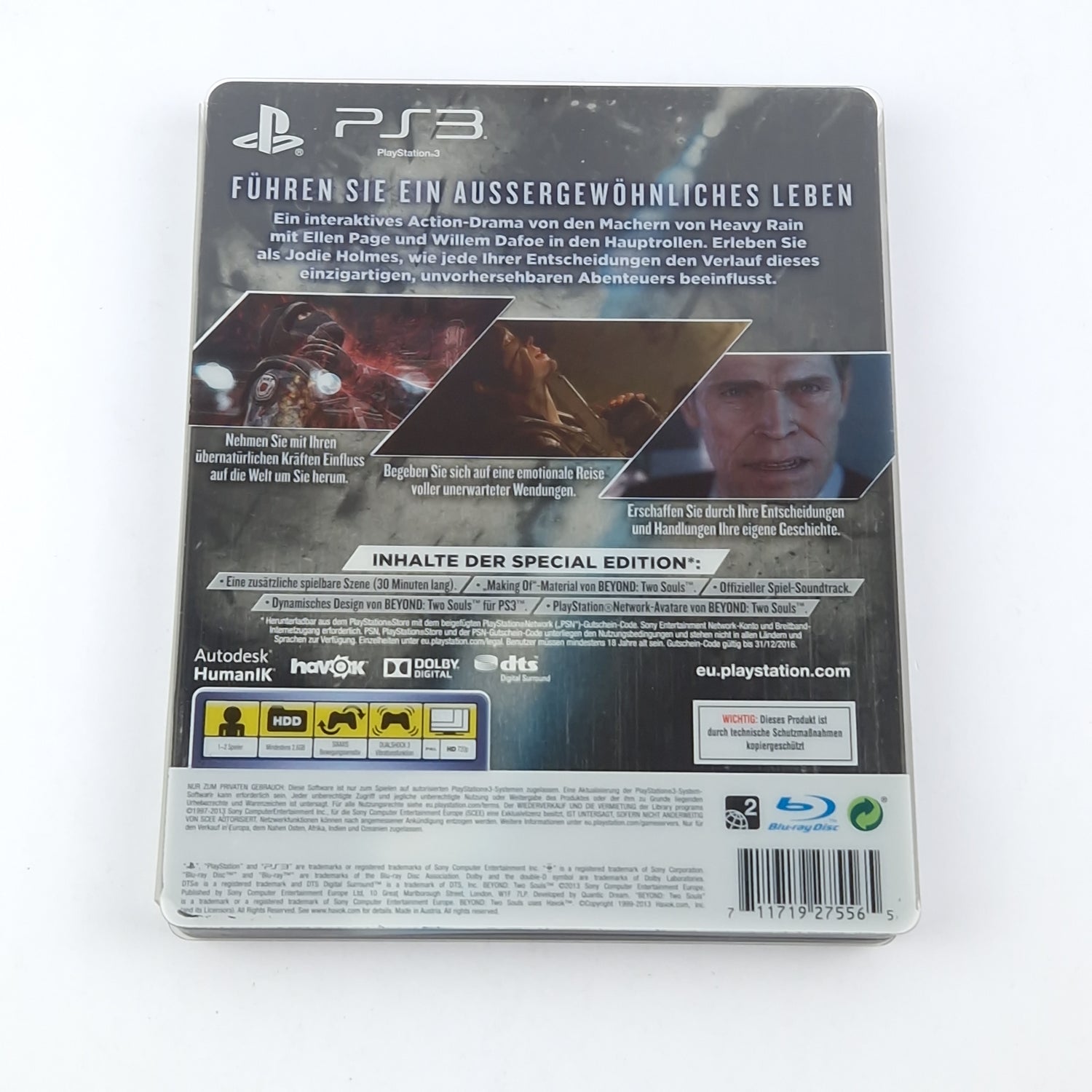 Playstation 3 game: Beyond Two Souls Special Edition - OVP SONY PS3