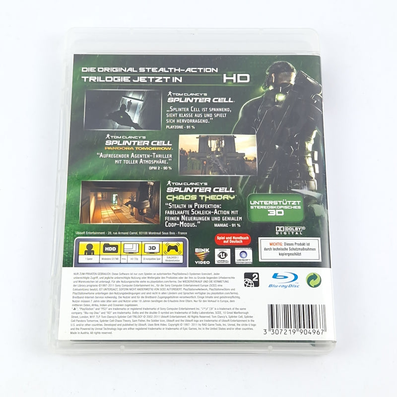 Playstation 3 game: Splinter Cell Trilogy - OVP SONY PS3
