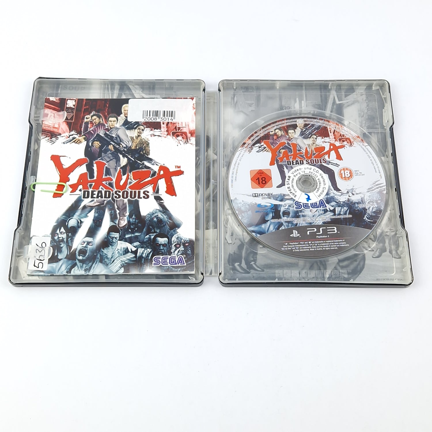 Playstation 3 Spiel : Yakuza Dead Souls - OVP Anleitung CD USK 18 - SONY PS3