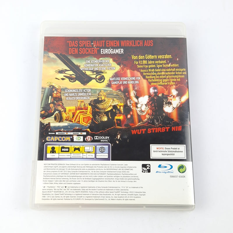Playstation 3 game: Asuras Wrath - OVP instructions CD - SONY PS3