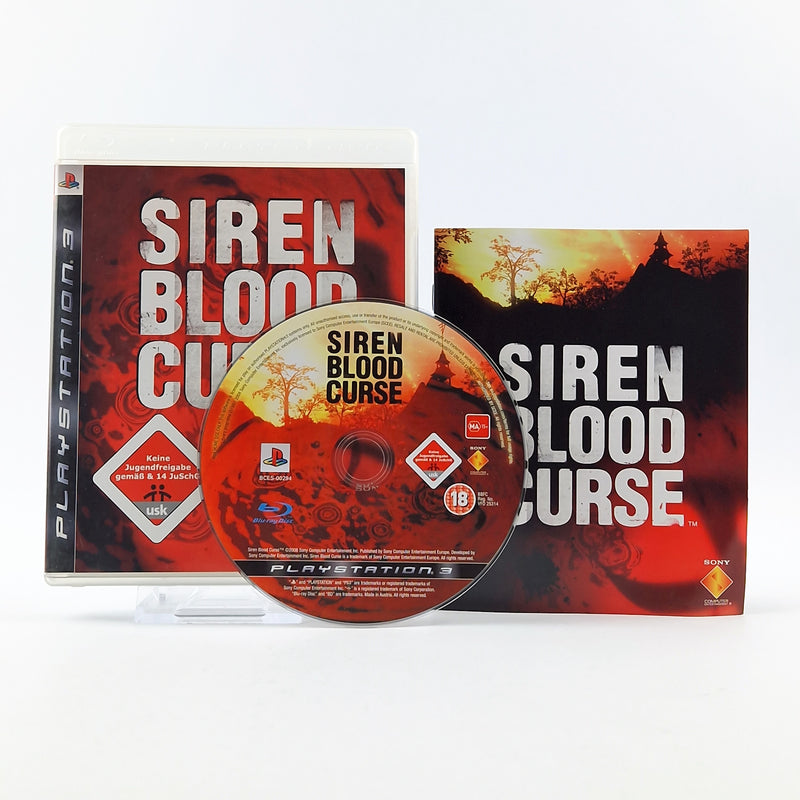 Playstation 3 game: Siren Blood Curse - OVP instructions CD - SONY PS3 USK18