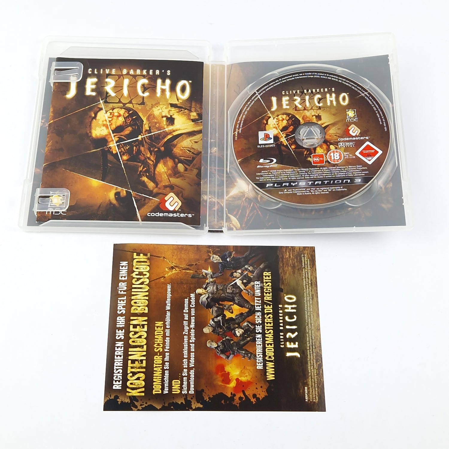 Playstation 3 Spiel : Jericho - OVP Anleitung CD - SONY PS3 USK18