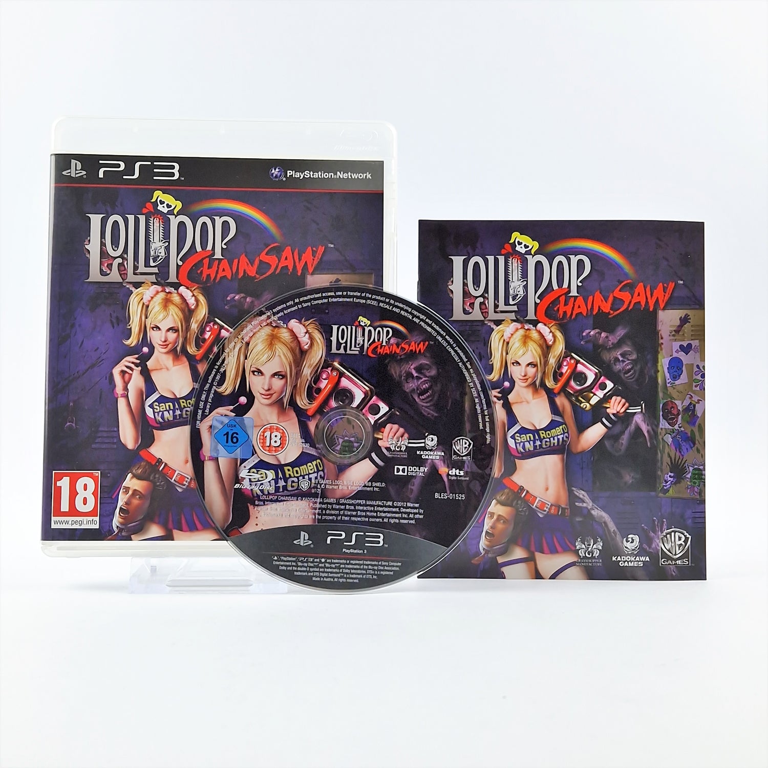 Playstation 3 Spiel : Lollipop Chainsaw - OVP Anleitung CD - SONY PS3 USK18