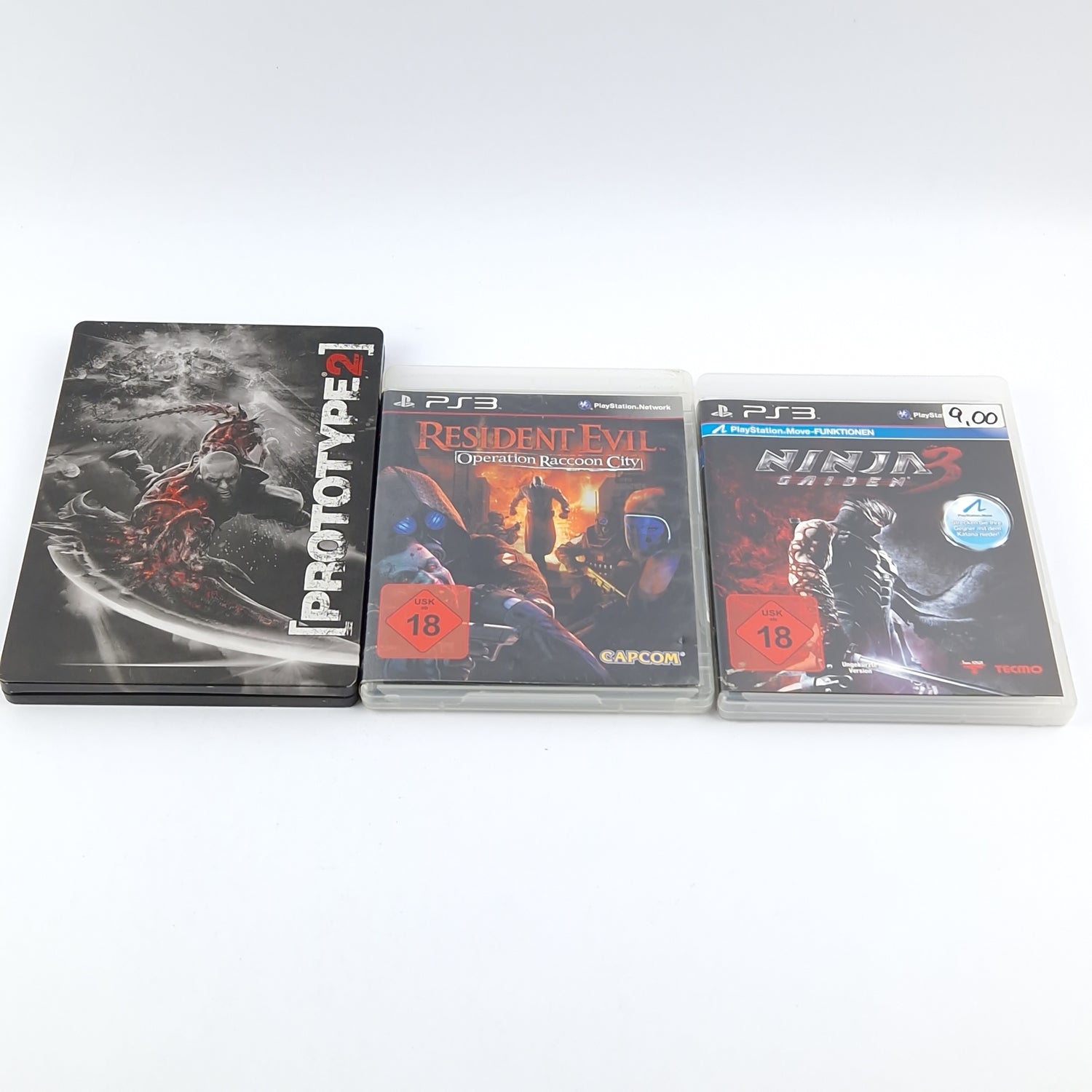 Playstation 3 Konsolen Bundle USK 18 mit 13 Spielen, Kabel & Controller PS3