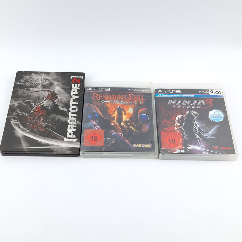 Playstation 3 Konsolen Bundle USK 18 mit 13 Spielen, Kabel & Controller PS3
