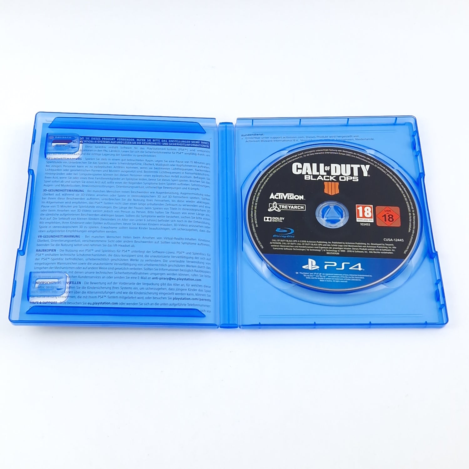 Playstation 4 Spiel : Call of Duty Black Ops - OVP Anleitung CD - SONY PS4 USK18