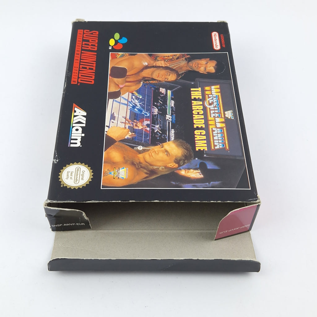 Super Nintendo Spiel WWF Wrestle Mania The Arcade Game OVP SNES Wr