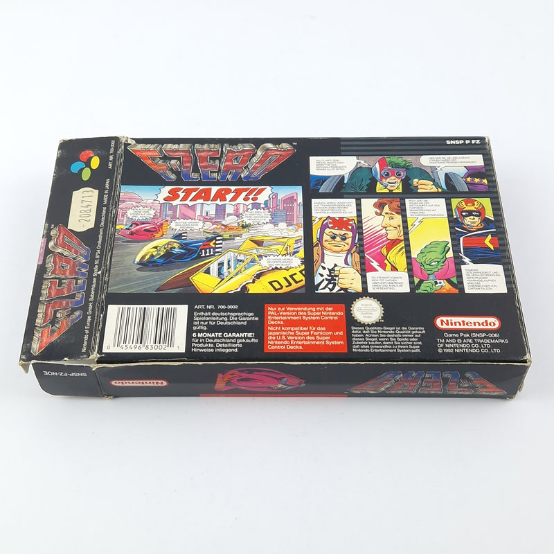 Super Nintendo Spiel :  F-Zero - OVP Anleitung Modul | Snes Pal Game