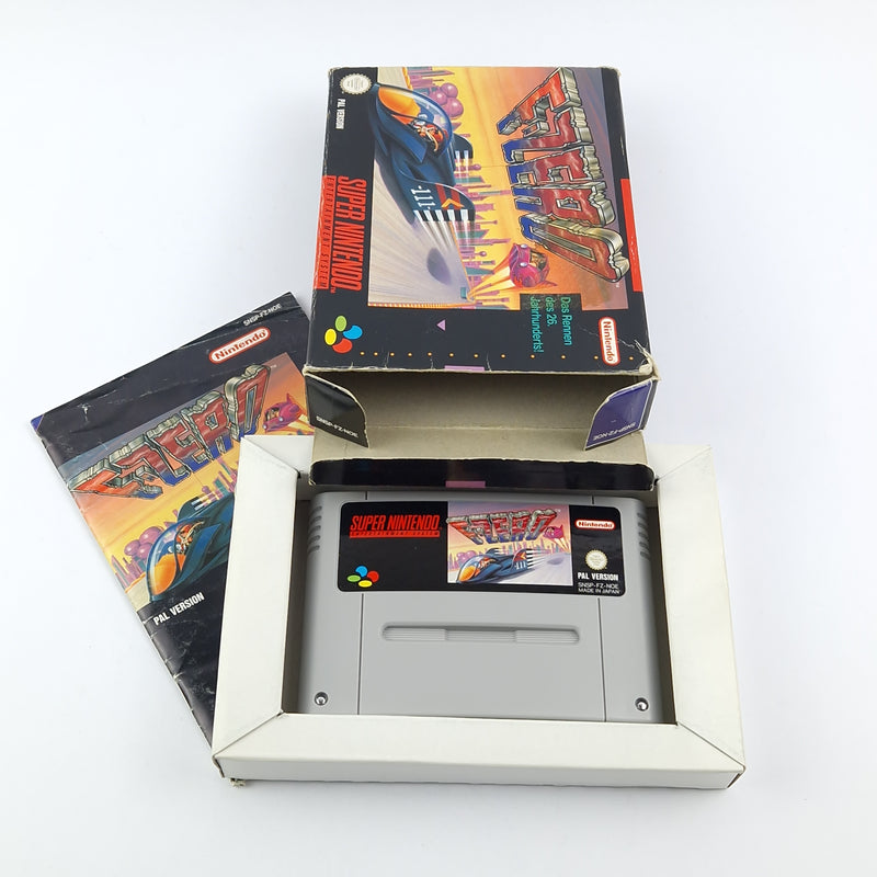 Super Nintendo Spiel :  F-Zero - OVP Anleitung Modul | Snes Pal Game