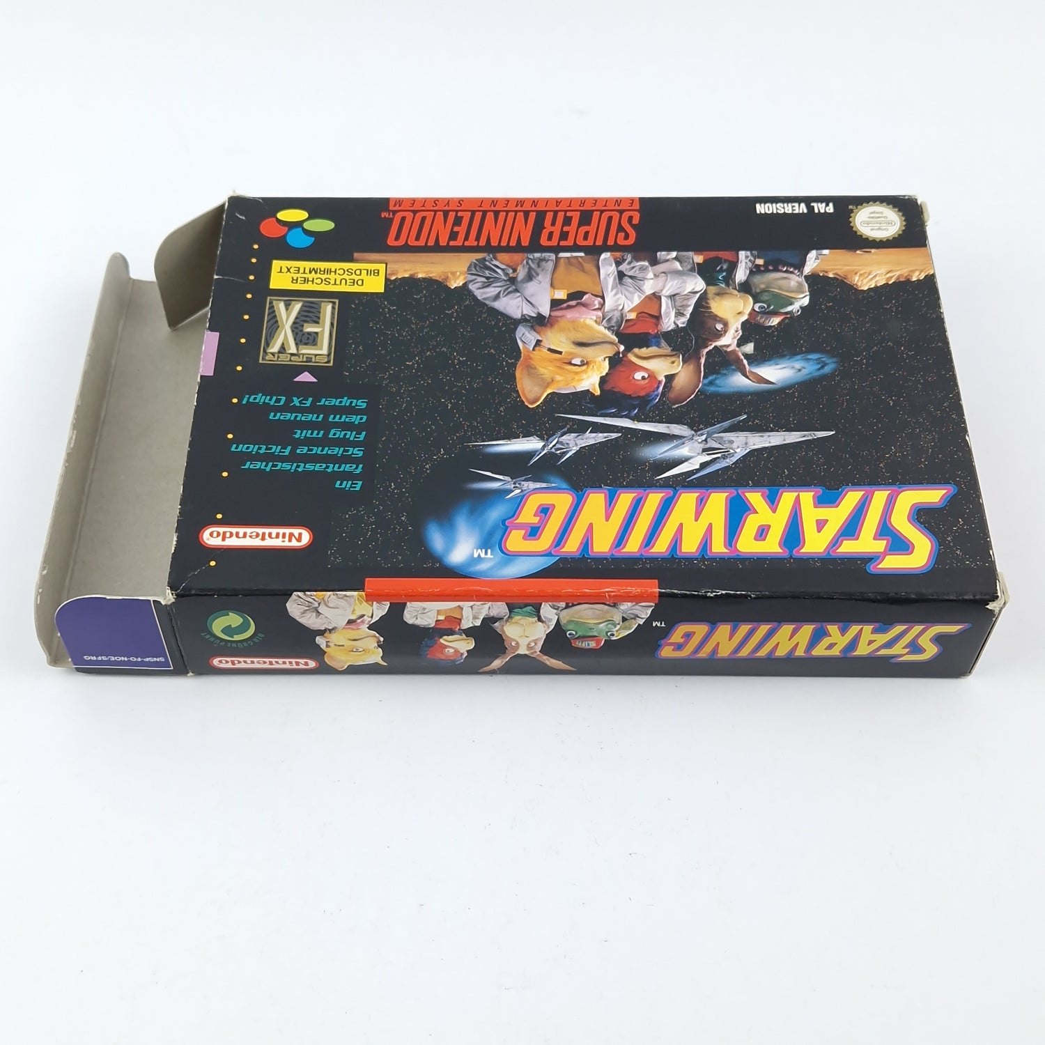 Super Nintendo Spiel : Starwing - OVP Anleitung Modul | Snes Pal Game