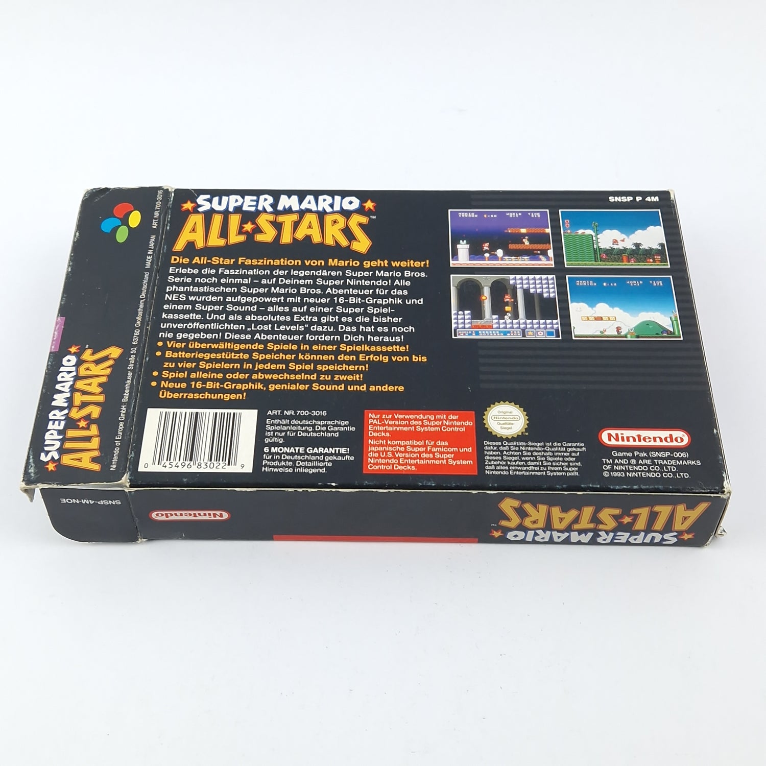 Super Nintendo Spiel : Super Mario Allstars - OVP Anleitung Modul  Snes Pal Game