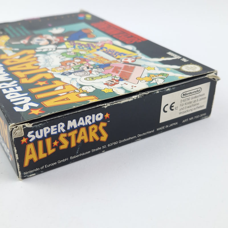 Super Nintendo Game: Super Mario Allstars - OVP Instructions Module Snes Pal Game