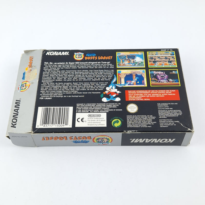 Super Nintendo Spiel : Tiny Toon Adventures Buster Busts Loose - OVP SNES PAL