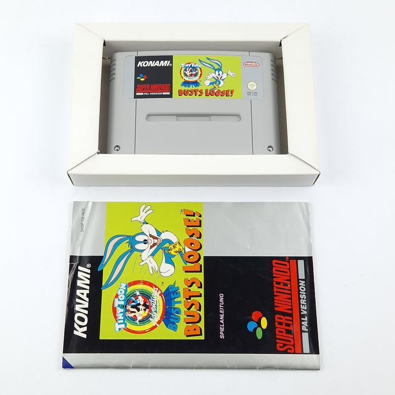 Super Nintendo Spiel : Tiny Toon Adventures Buster Busts Loose - OVP SNES PAL
