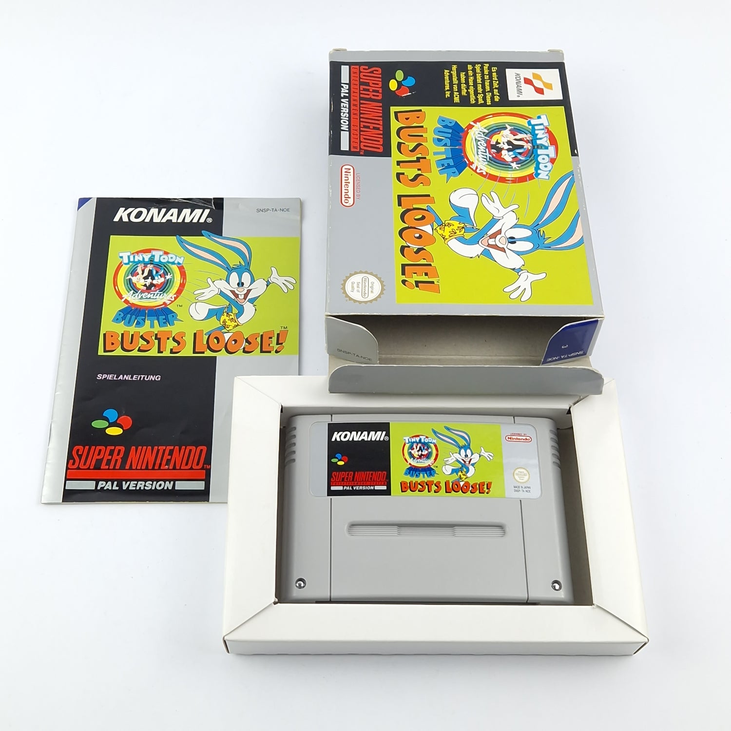 Super Nintendo Spiel : Tiny Toon Adventures Buster Busts Loose - OVP SNES PAL