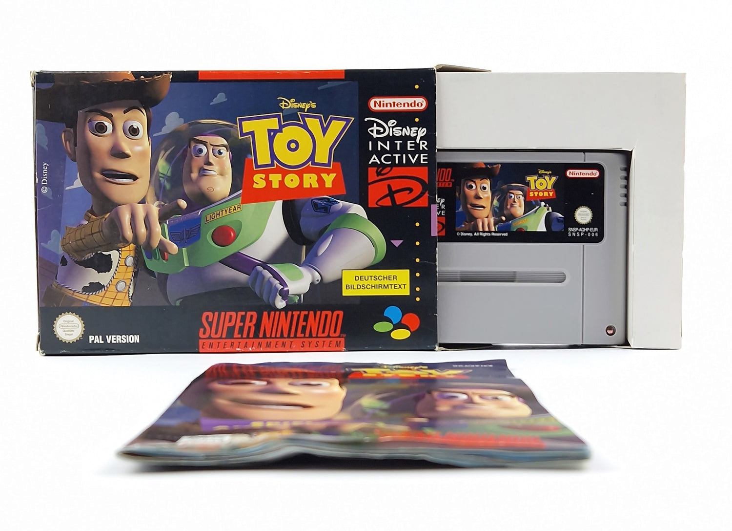 Super Nintendo Spiel : Disneys Toy Story - OVP Anleitung Modul | SNES Pal Game