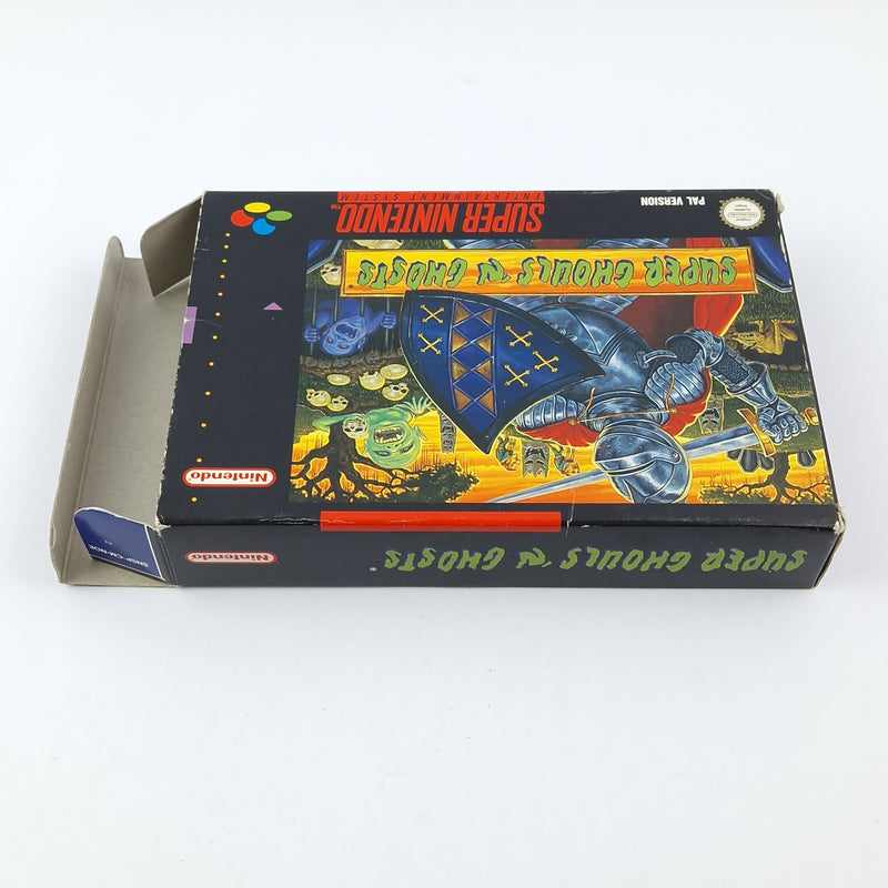 Super Nintendo Spiel : Super Ghouls N Ghosts - OVP Anleitung Modul SNES Pal Game