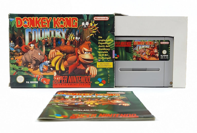 Super Nintendo Game: Donkey Kong Country - OVP Instructions Module SNES Pal Game
