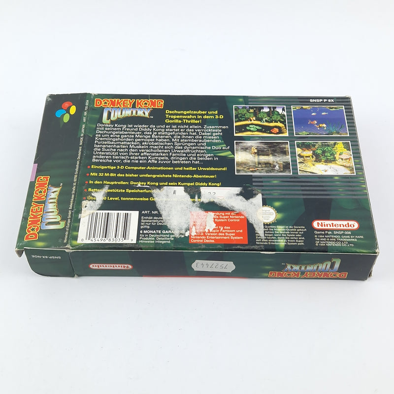 Super Nintendo Game: Donkey Kong Country - OVP Instructions Module SNES Pal Game