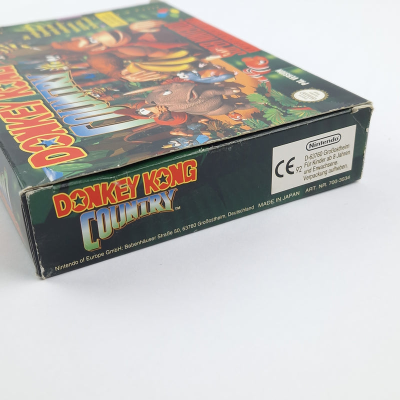Super Nintendo Spiel : Donkey Kong Country - OVP Anleitung Modul SNES Pal Game