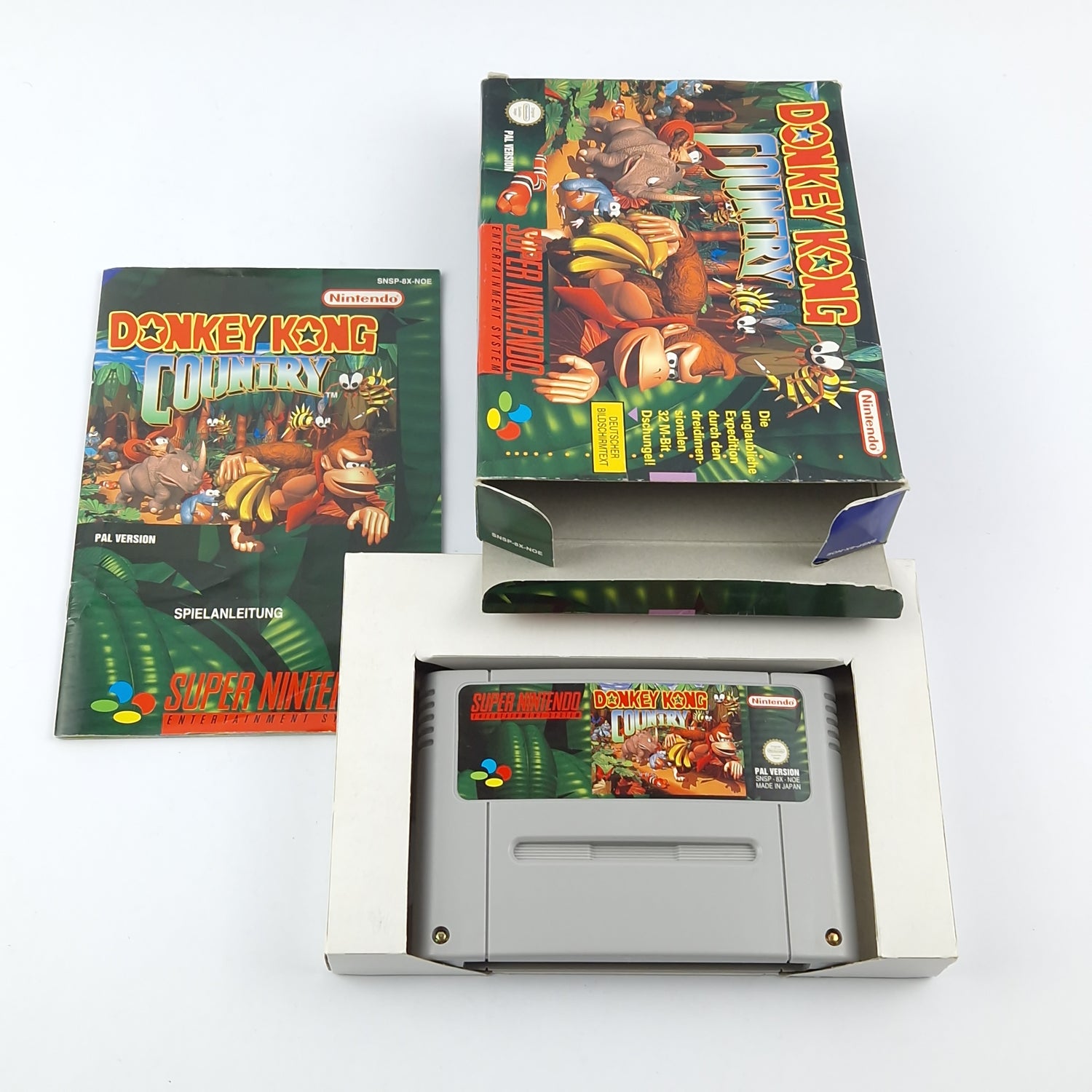 Super Nintendo Game: Donkey Kong Country - OVP Instructions Module SNES Pal Game